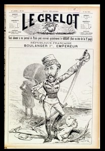 Emperor Boulanger the First, caricatura da capa de Le Grelot, 29 de maio de 1887 de French School
