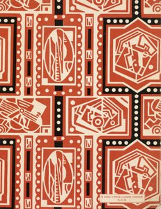Papel de fundo de Art-Gout_Beaute, c.1920 (impressão pochoir) de French School