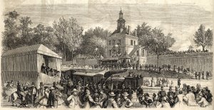 Linha Enghien-les-Bains para Montmorency - Inauguração da linha ferroviária Enghien para Montmorency", 30 de junho de French School