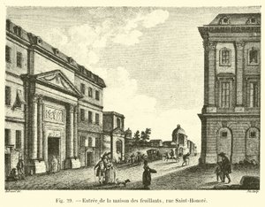 Entrada para a Maison des Feuillants, rue Saint-Honoré de French School