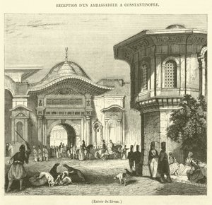 Entrada do Divã (gravura) de French School