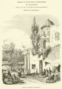 Entrada do Museu de Marselha (gravura) de French School
