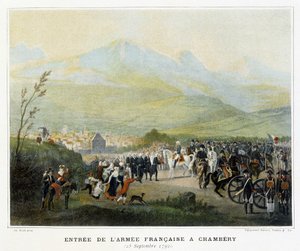Entrada do exército francês em Chambery, 25 de setembro de French School