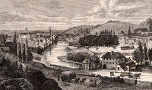Epinal - Lorraine - gravura em “Ilustre França: geografia, história, administração estatística” de VA Malt-Brown. 1884 de French School