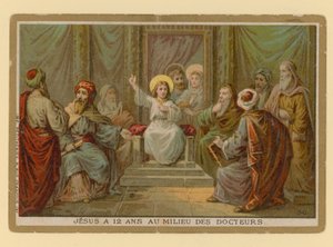 Episódio da vida de Jesus Cristo (cromolito) de French School