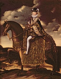 Retrato Equestre de Henri IV (1553-1610) de French School