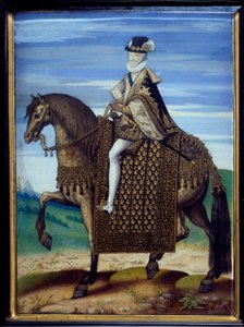 Retrato equestre de Henri IV (1553-1610) de French School