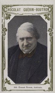 Ernest Renan, escritor (foto colorida) de French School