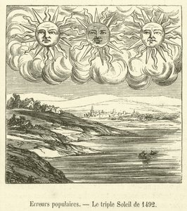 Erros populares, The Triple Sun of 1492 (gravura) de French School