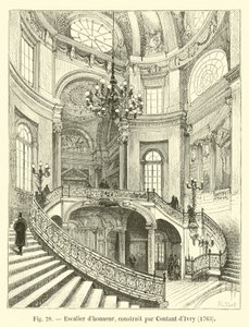Escada Honorária, construída por Contant dIvry, 1763 de French School