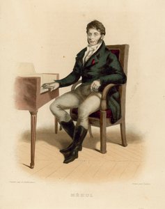 Etienne-Nicolas Mehul (gravura a cores) de French School