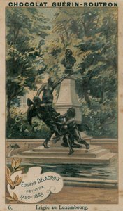 Eugene Delacroix, pintor, 1799-1863, Erigee no Luxemburgo de French School