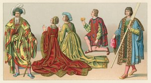 Europa XV-XVIth Cent Costume de French School