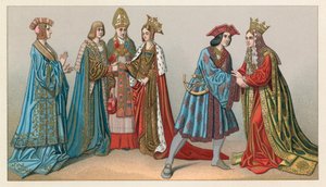 Europa XV-XVIth Cent Costume de French School