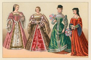 Europa XVI Cent Costume de French School