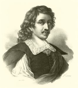 Eustache Le Sueur ou Lesueur, retrato (gravura) de French School