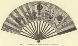 Ventilador de Balão, (Coleção Tissandier) de French School