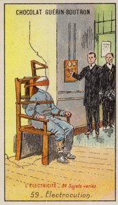 Execução por eletrocussão (chromolitho) de French School