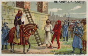 Execução de Enguerrand de Marigny, ministro-chefe de Filipe IV da França, 1315 de French School