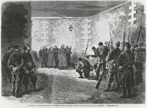 Execução de Georges Darboy, 24 de Março de 1871 (gravura) de French School