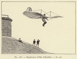 Experiências de Otto Lilienthal, Roubo (gravura) de French School