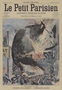 Explosão de um balão (cor litho) de French School