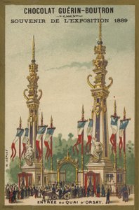 Exposição de 1889 - Lembrança de Chocolate de French School