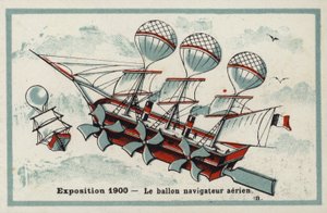 Exposição 1900 - dirigível de French School
