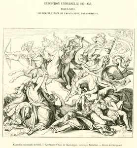 Feira Mundial de 1855, As Quatro Fleals of the Apocalypse (gravura) de French School