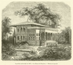 Exposição Universal de 1867, A Casa sobre o Bósforo (gravura) de French School