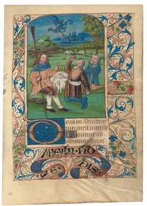 F. 37 Anunciação aos Pastores, c.1480 de French School