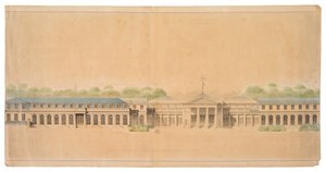Fachada do Castelo de Neuilly de French School