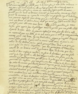 Fac-símile da vontade de Maria Antonieta de French School