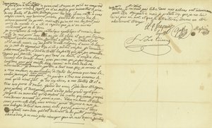 Fac-símile da vontade de Maria Antonieta de French School