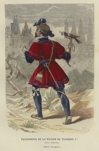 Falconer da casa de Francis I da França, do século 16 de French School