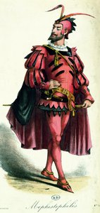 Fato de fantasia para Mefistófeles, de LArt du Travestissement de Leon Salut, 1885 de French School