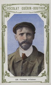 Farman, aviador (foto colorida) de French School