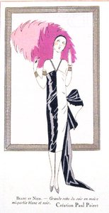 Design de moda para um vestido de noite 