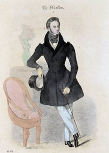 Moda masculina - no "Journal des tailors". de French School