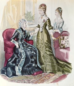 Moda do Segundo Império, de La Mode Illustrée de French School