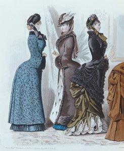 Placa de moda do monitor da moda, 1882 de French School