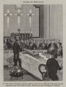 Festa da Rose Croix (gravura) de French School
