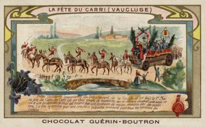 Festival of the Carri, Vaucluse, França (chromolitho) de French School