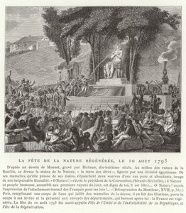 Festival da Regeneração da Natureza, Paris, 10 de agosto de 1793 de French School