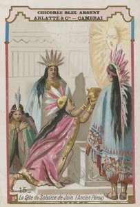 Festival do solstício de verão, antigo Peru de French School