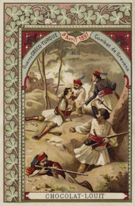 Lutando em Grevena, Guerra Greco-Turca, 9 de abril de 1897 de French School