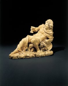 Figura de Baco reclinado com uma taça de vinho, c.1770 de French School