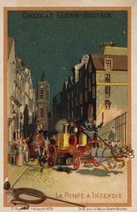 Motor de incêndio (chromolitho) de French School
