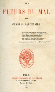 Primeira edição de Les Fleurs du Mal de Charles Baudelaire de French School