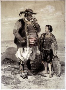 Pescadores de Douarnenez, c. 1855 de French School